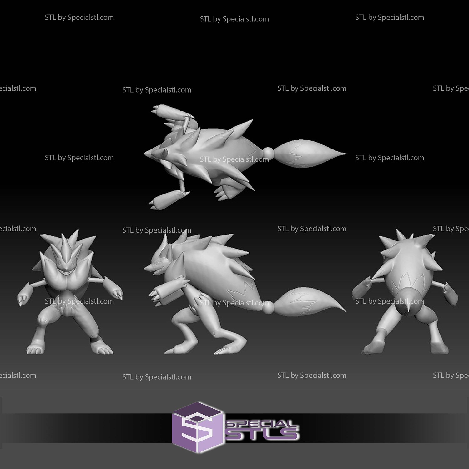 Pokemon STL Collection Unova Team Plasma N 3D Model — view 4