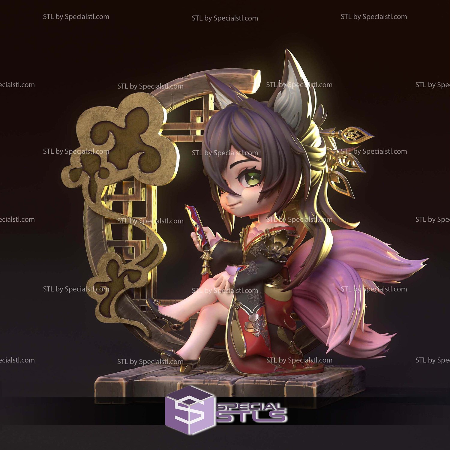 Tingyun Chibi Honkai Star Rail 3D Printer Files STL Model — view 3