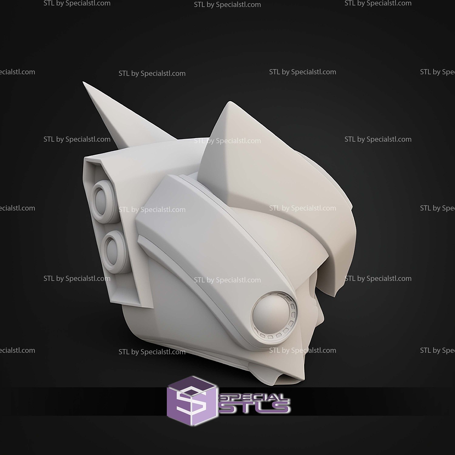 Cosplay STL Files Megaman X Glide Helmet 3D Model — view 4