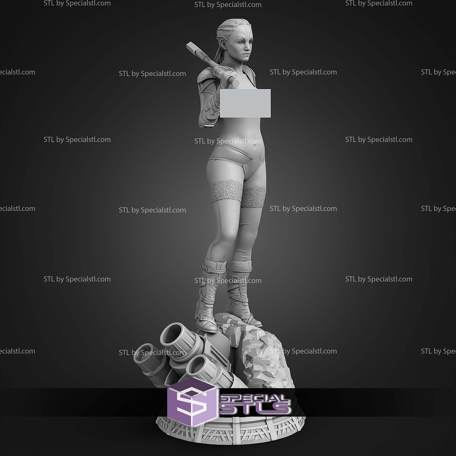Jaylah Star Trek Alternative STL Files 3D Model — view 4