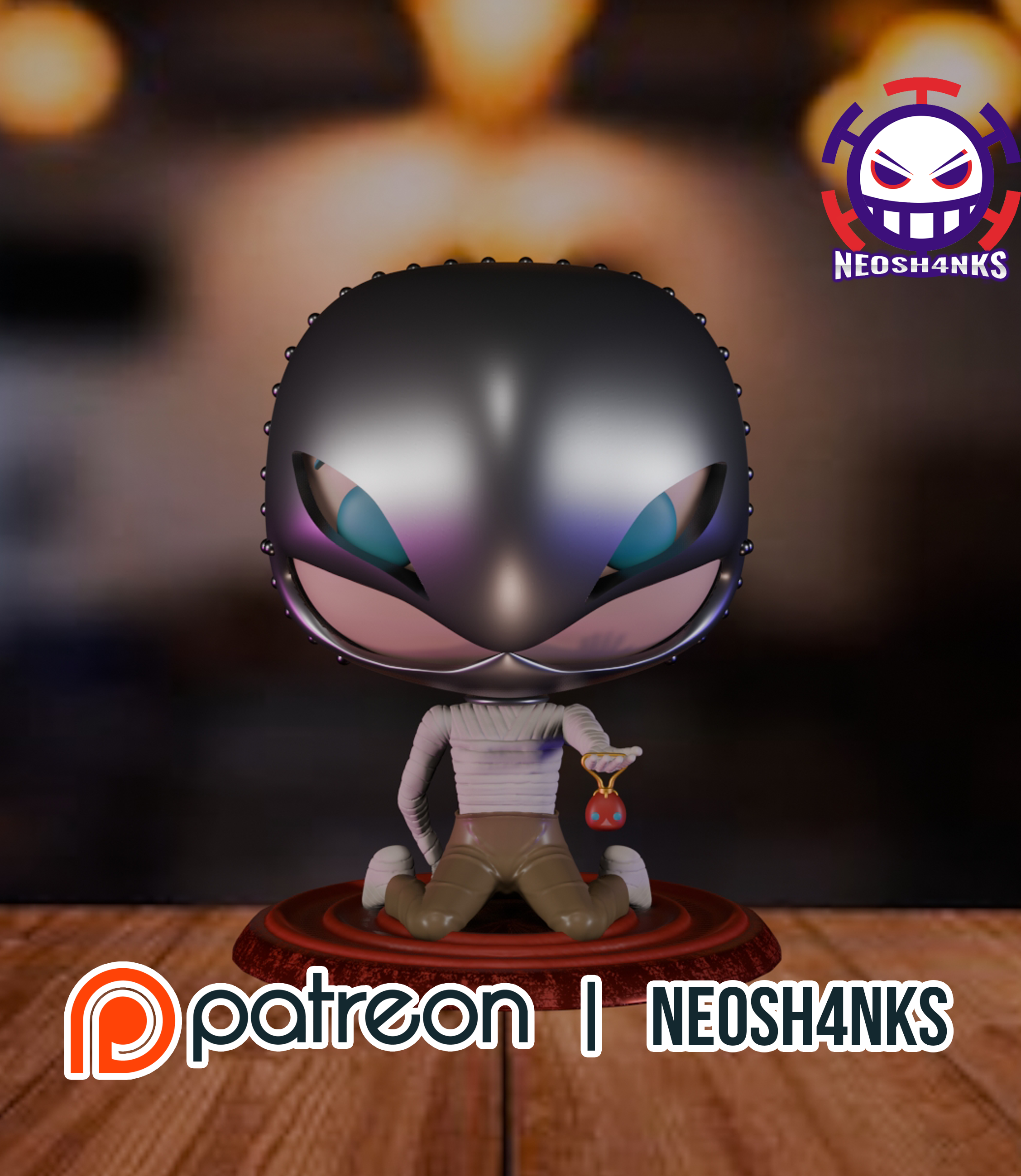 Berserk Griffith Eclipse Funko style 3D STL Model