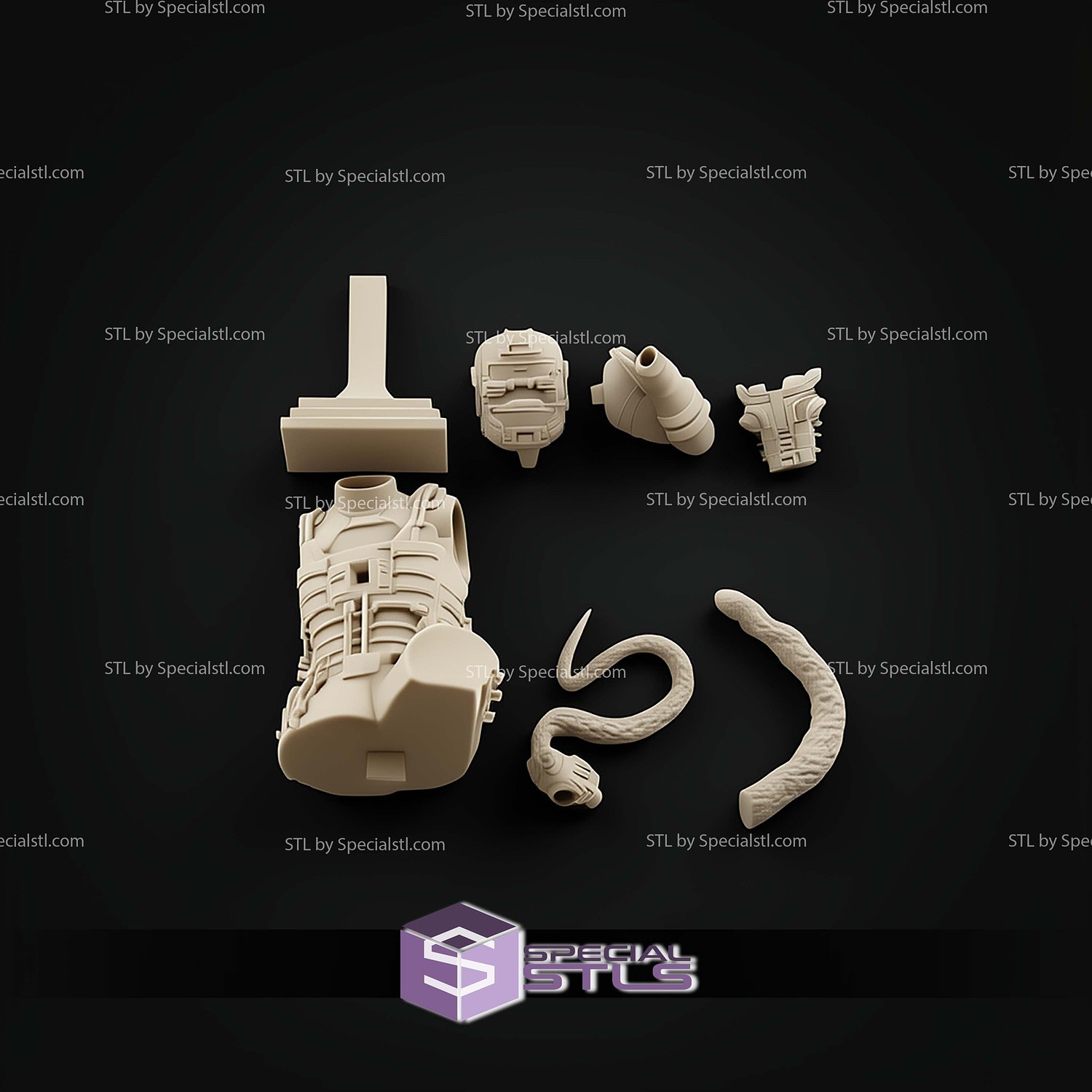 Isaac Clarke Dead Space Shooting Bust STL Files 3D Model — view 2