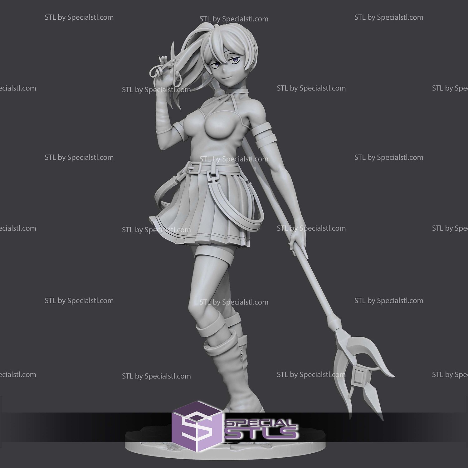 Ubel and Scissor Sculptures 3D Printing STL Model — view 2