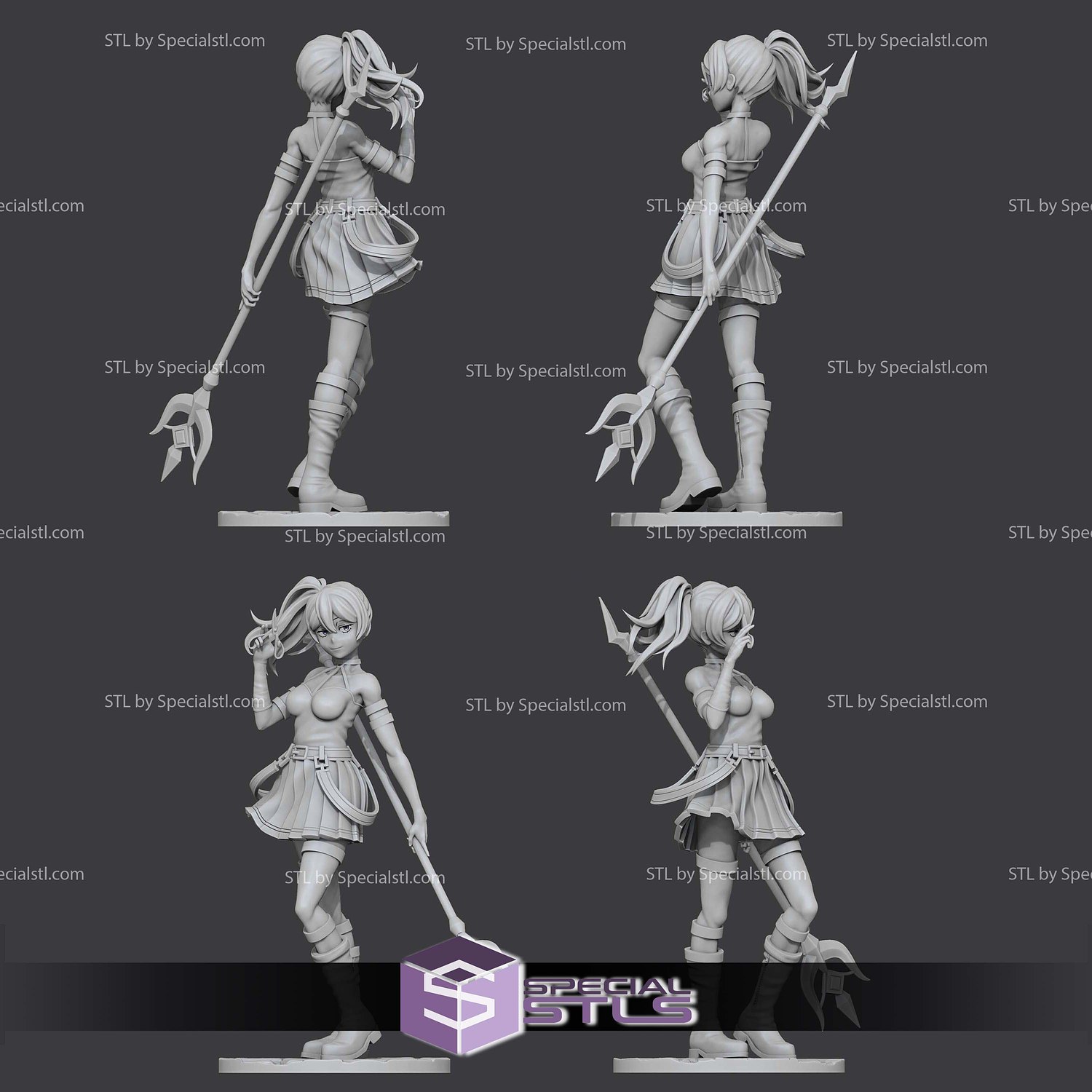 Ubel and Scissor Sculptures 3D Printing STL Model — view 3