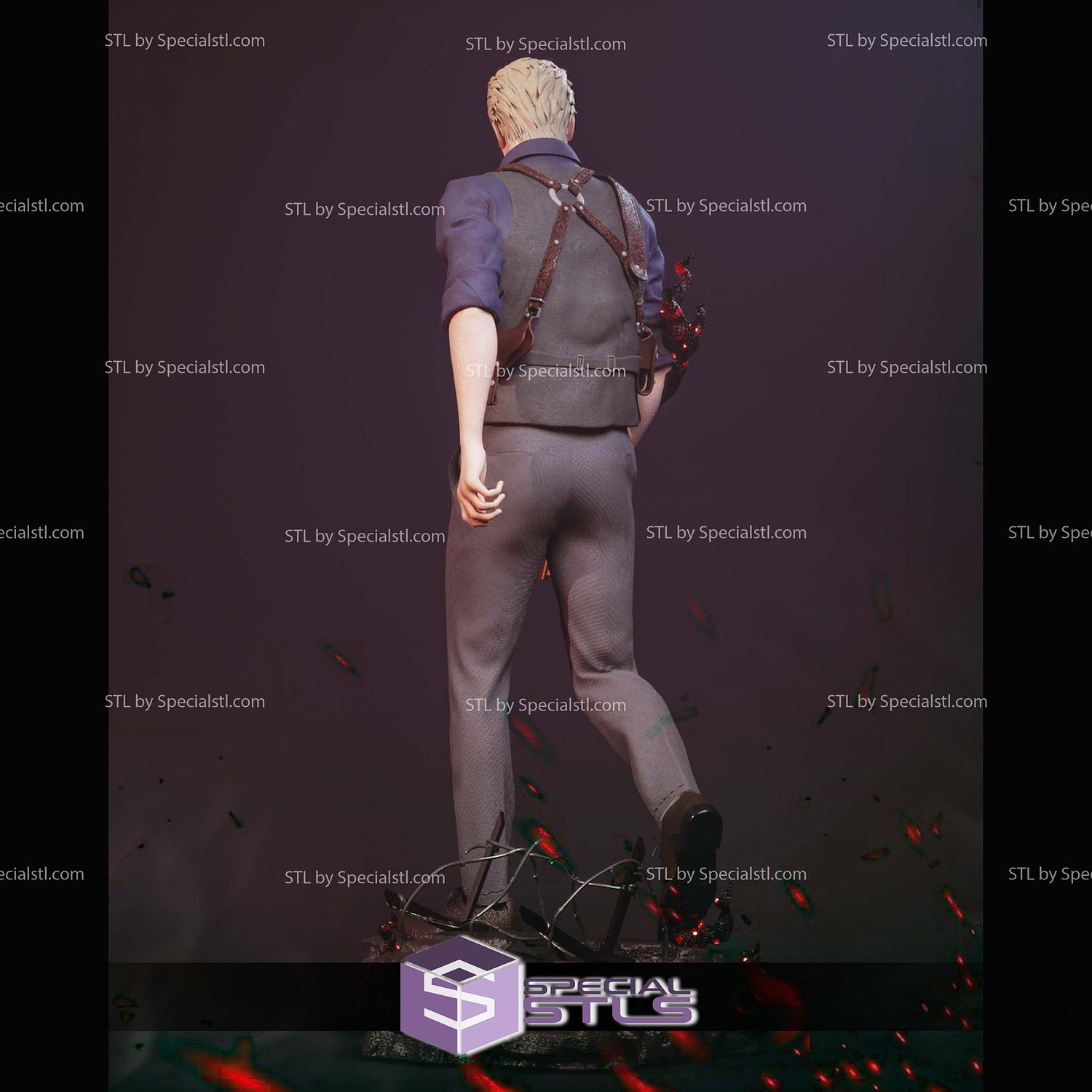 Albert Wesker Residual Evil 4 STL Files 3D Model — view 5