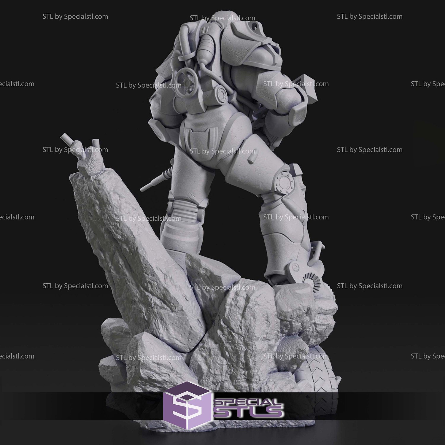 T-60 Power Armor Fallout 4 STL Files 3D Model — view 4