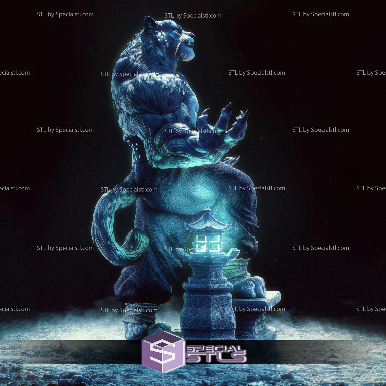 Tai Lung Detail Version STL Files 3D Model — view 2