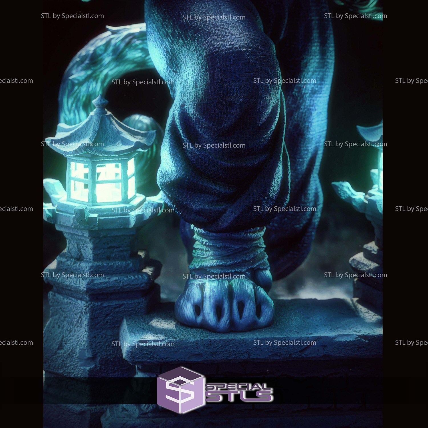 Tai Lung Detail Version STL Files 3D Model — view 4
