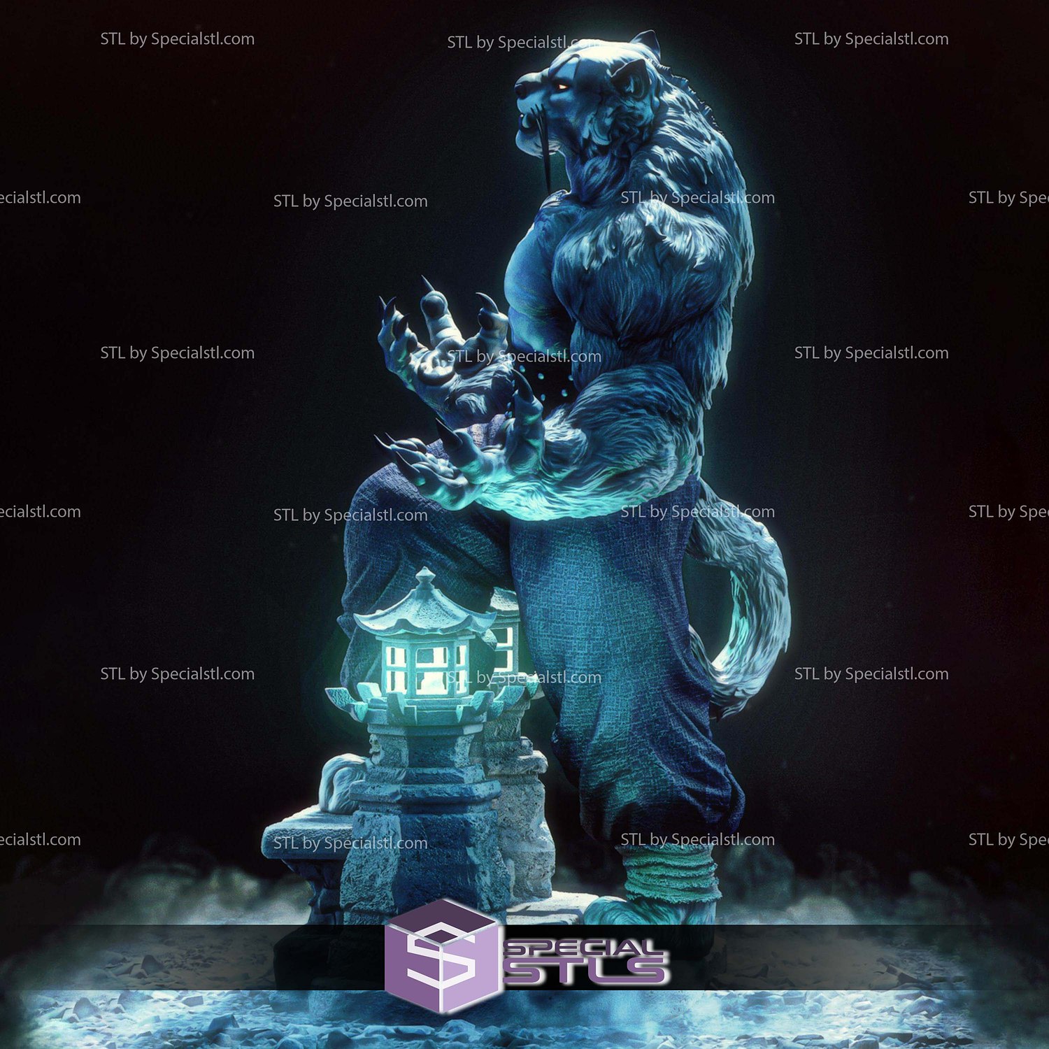 Tai Lung Detail Version STL Files 3D Model — view 7
