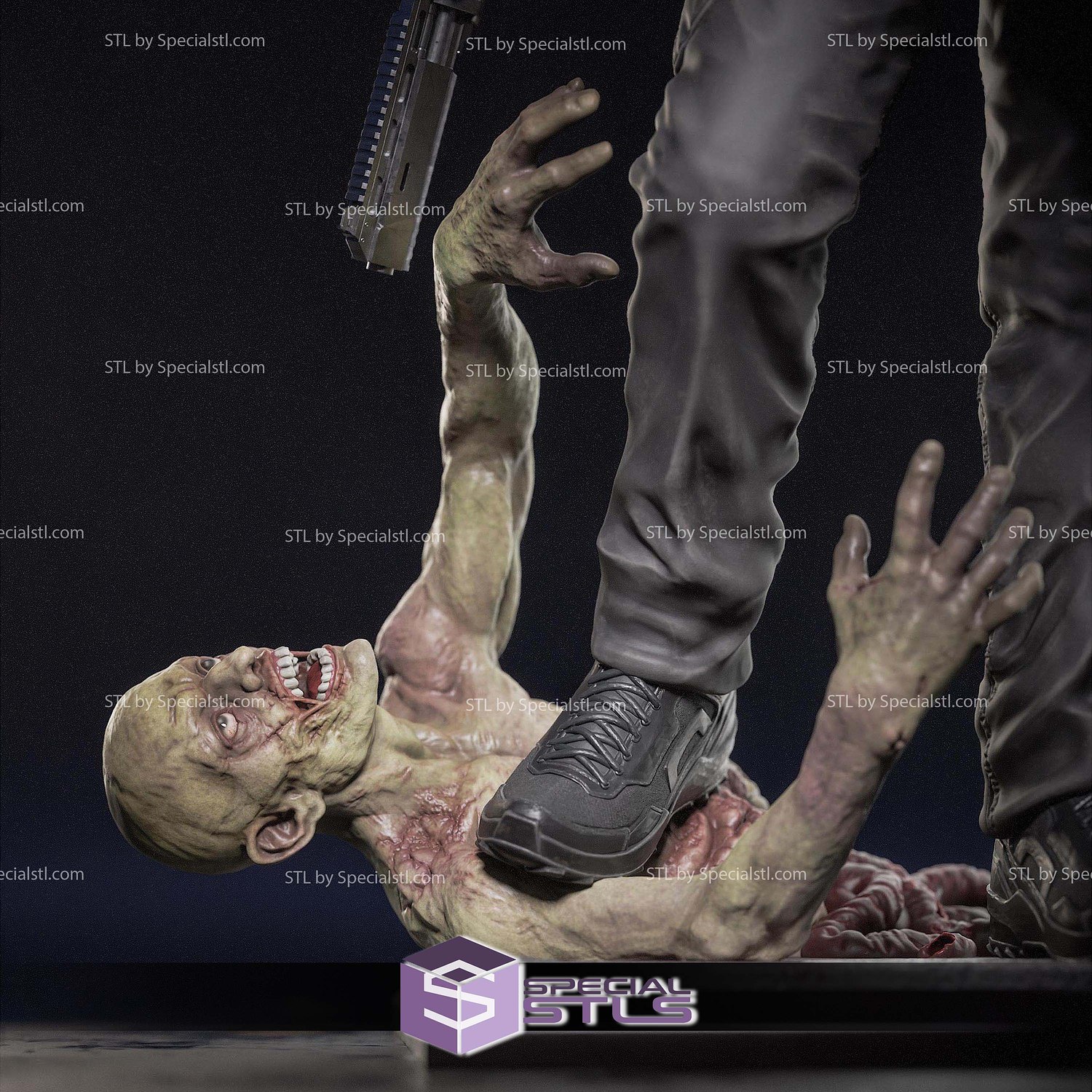 Leon Resident Evil Requiem 307mm STL Files 3D Model — view 2