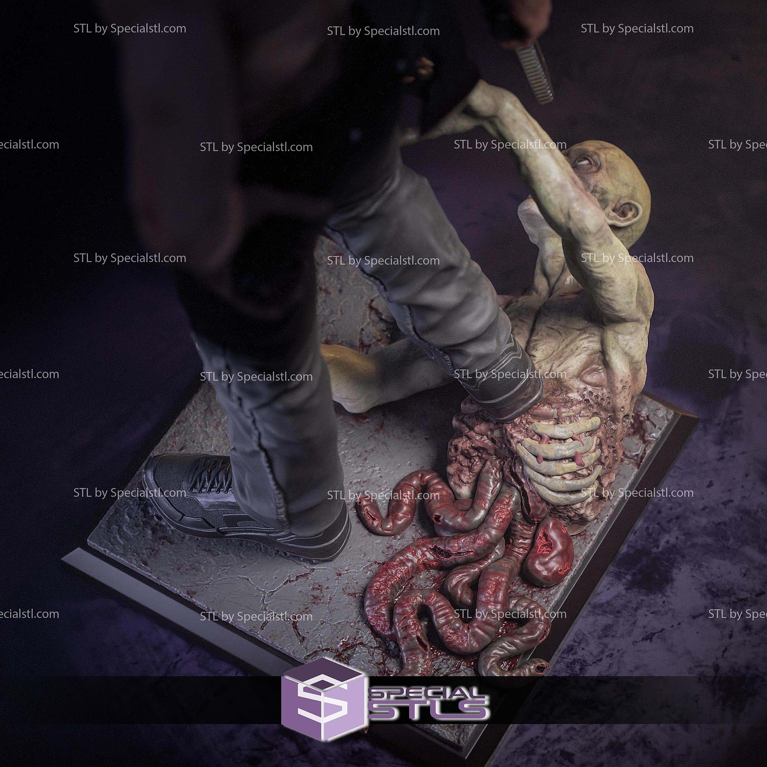 Leon Resident Evil Requiem 307mm STL Files 3D Model — view 3