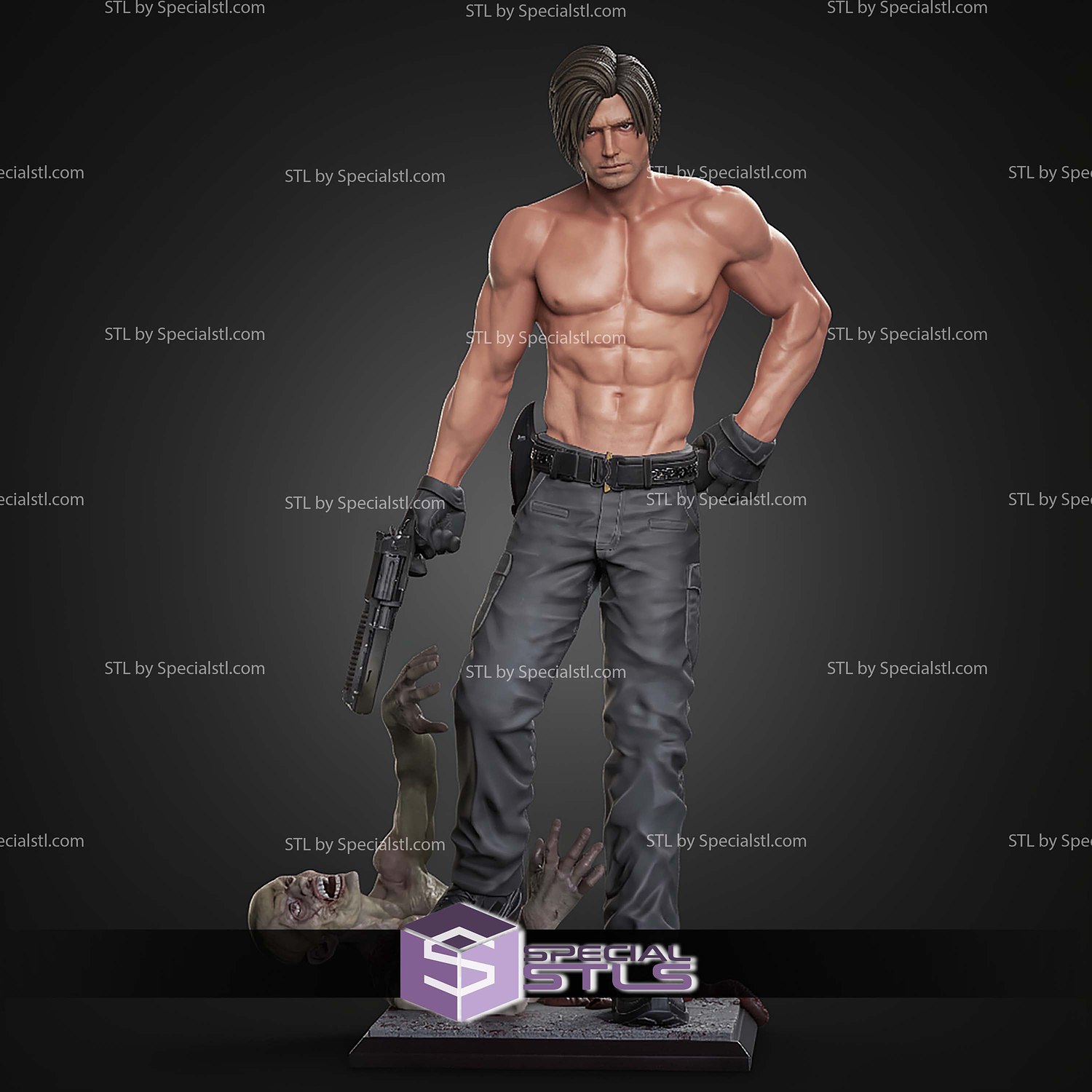 Leon Resident Evil Requiem 307mm STL Files 3D Model — view 5