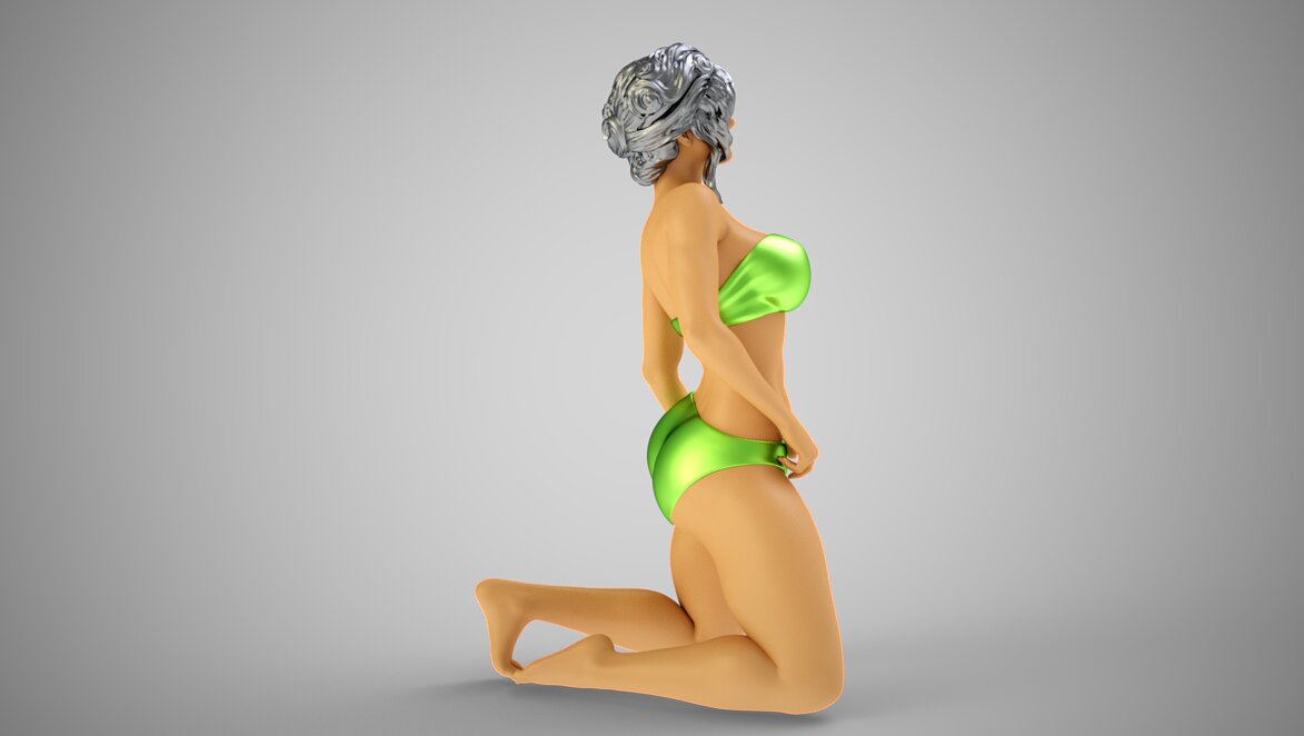 Fashion Pose 7 3D STL Model — view 3