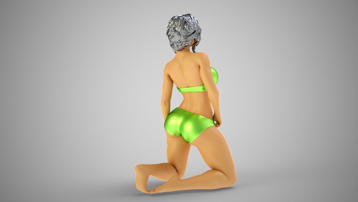 Fashion Pose 7 3D STL Model — view 4
