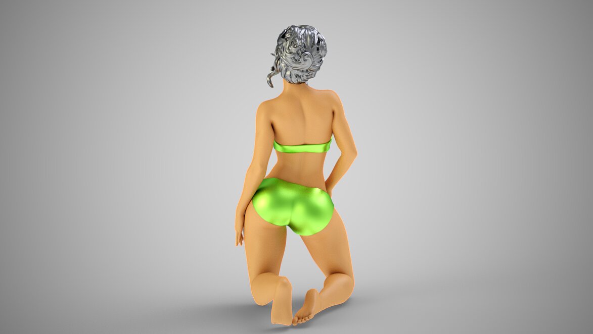 Fashion Pose 7 3D STL Model — view 5