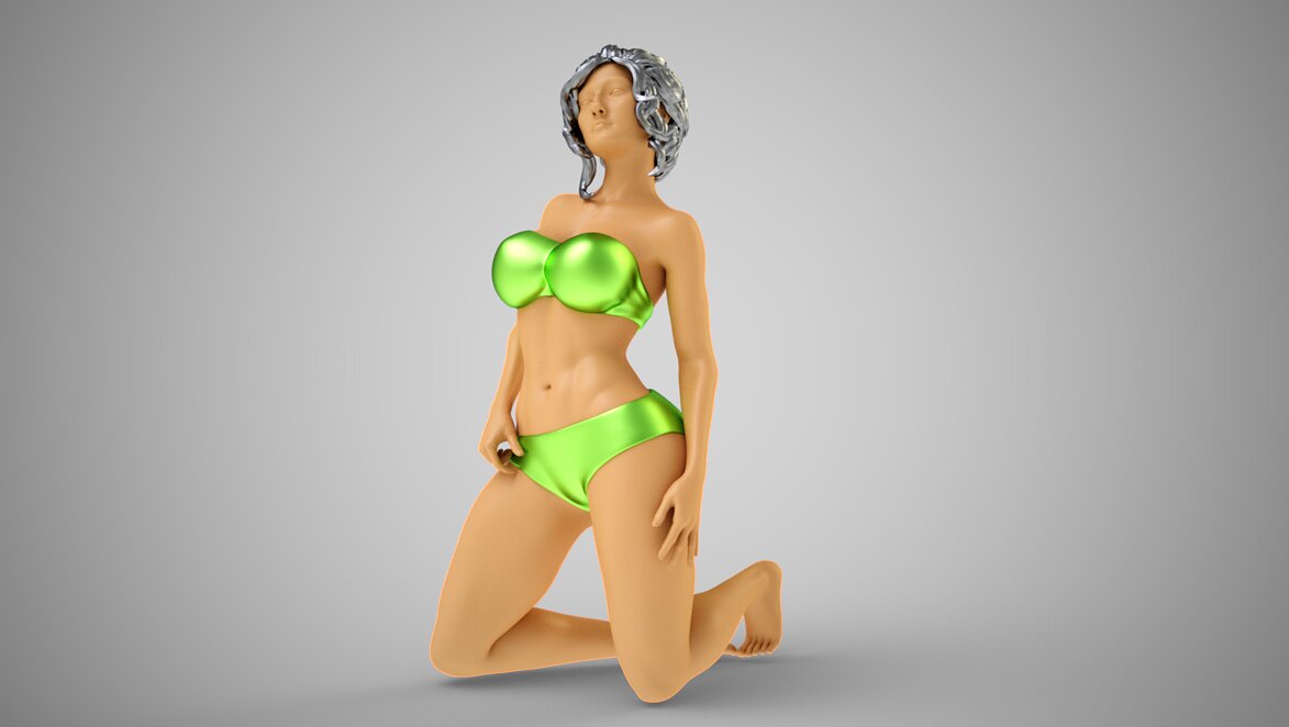Fashion Pose 7 3D STL Model — view 8