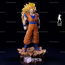 Goku SSJ3 1-6 STL Files 3D Model