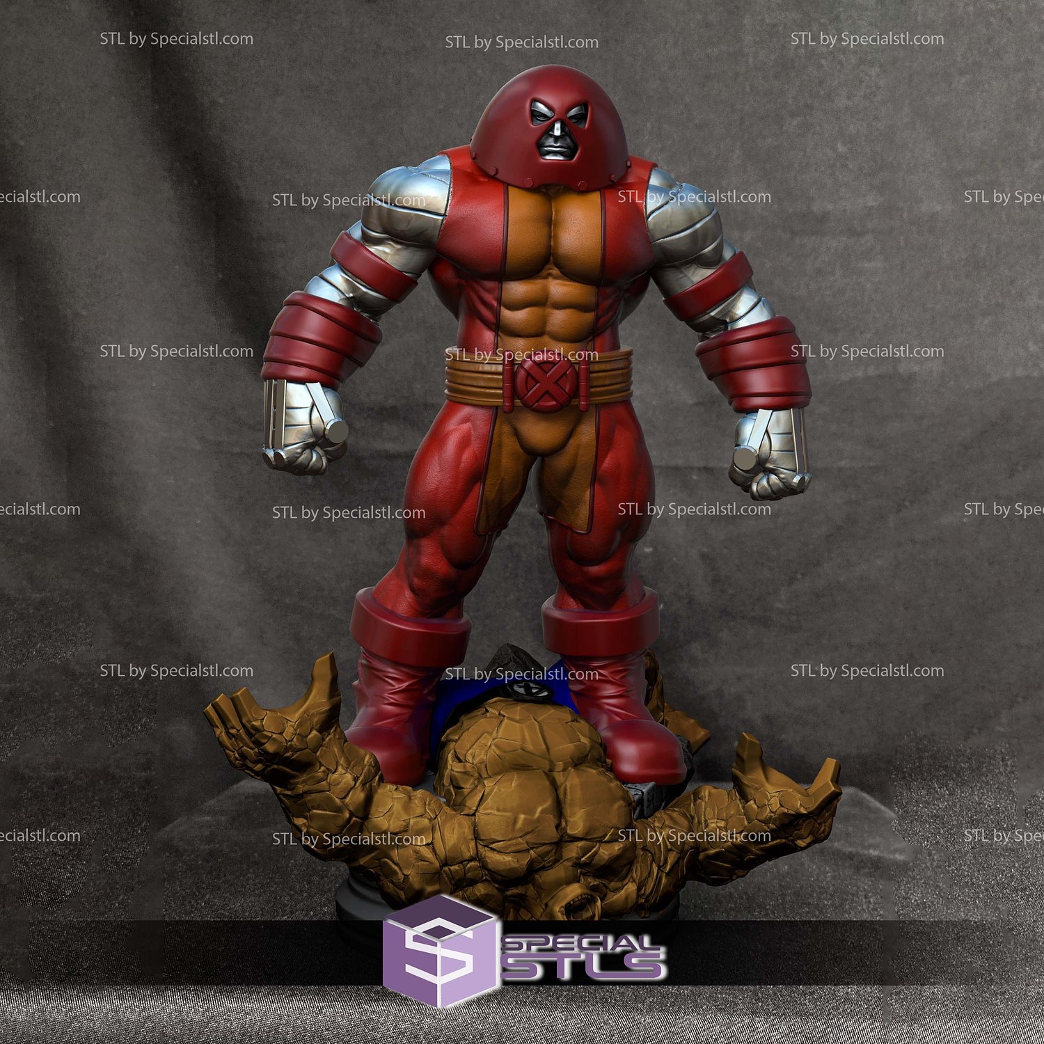 Colossus Juggernaut X Men 3D Printing Models STL Model — view 2