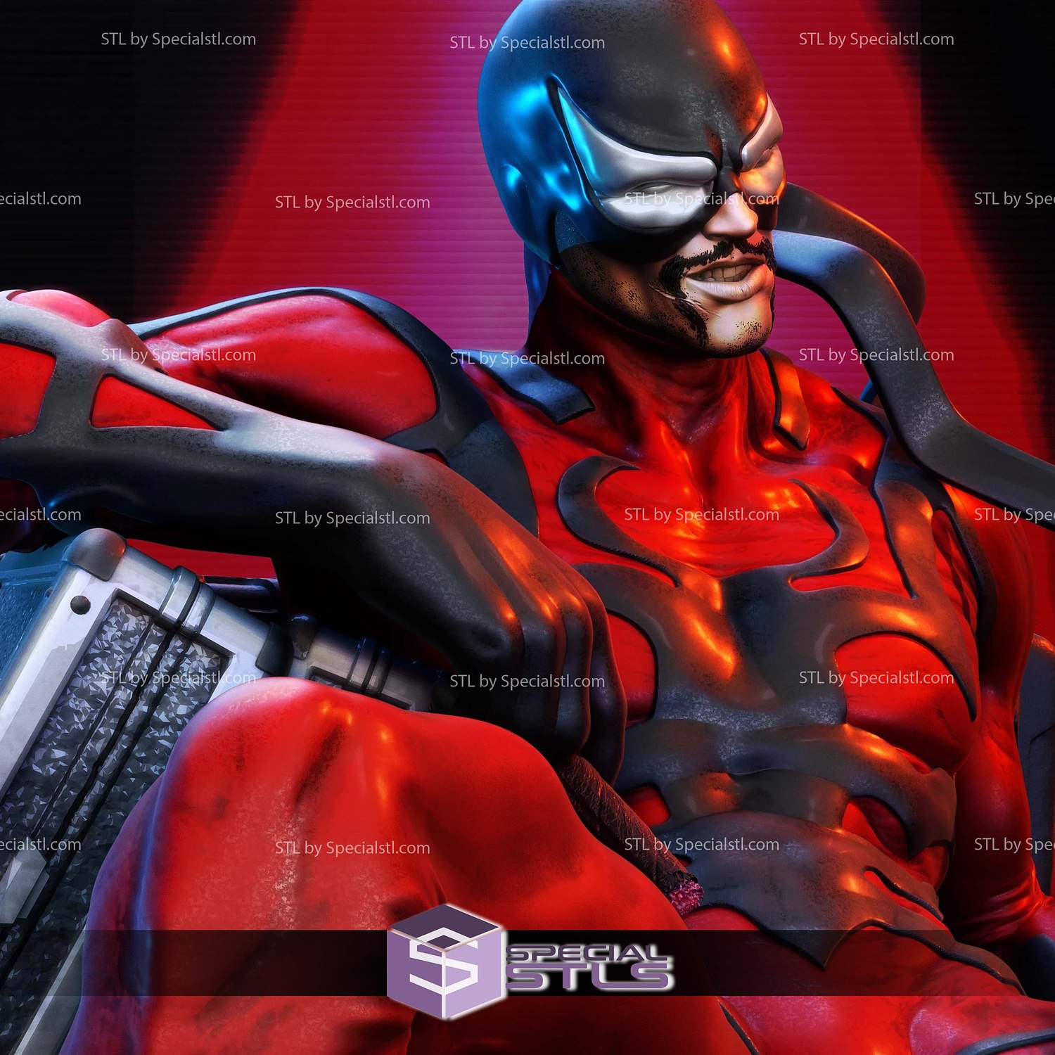 Tarantula Marvel Villain STL Files 3D Model — view 6