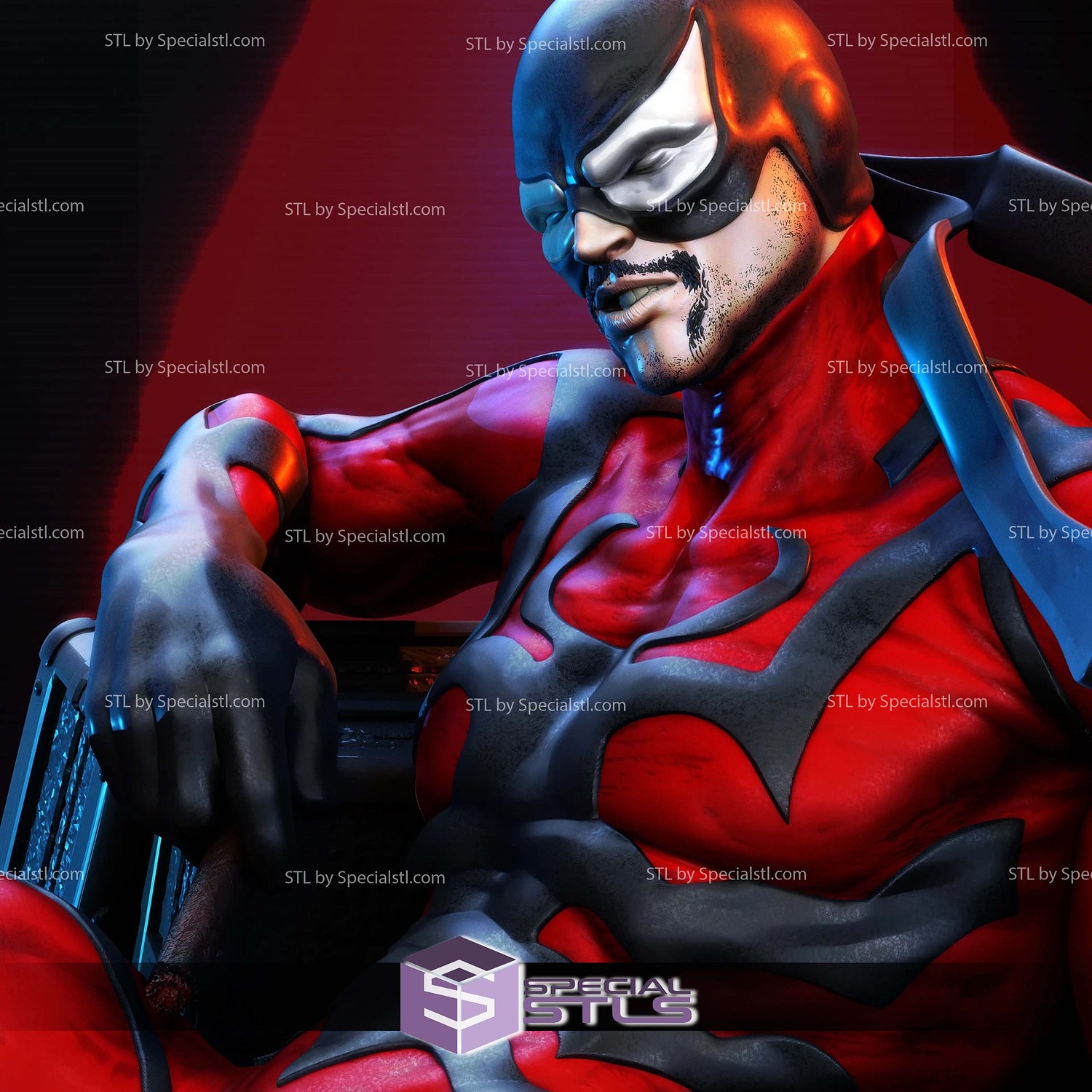Tarantula Marvel Villain STL Files 3D Model — view 8
