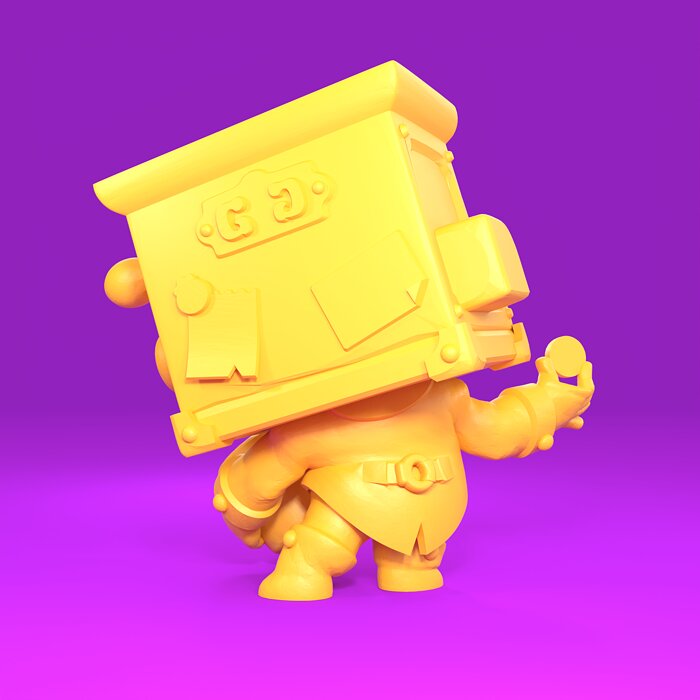 Griff Original - Brawl Stars 3D 3MF Model — view 3