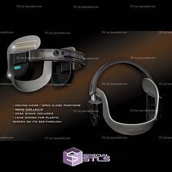 Cosplay STL Files KB Visor Skeleton Crew 3D Model