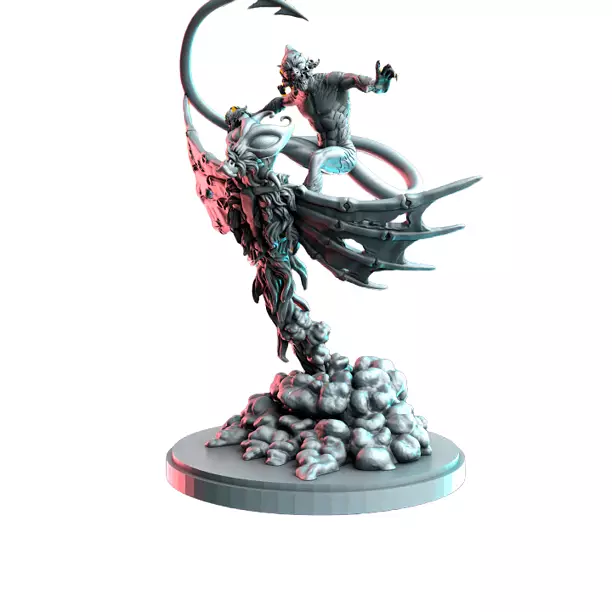 Redsymbioticelf I - Collectible Hero Figurine 3D STL Model