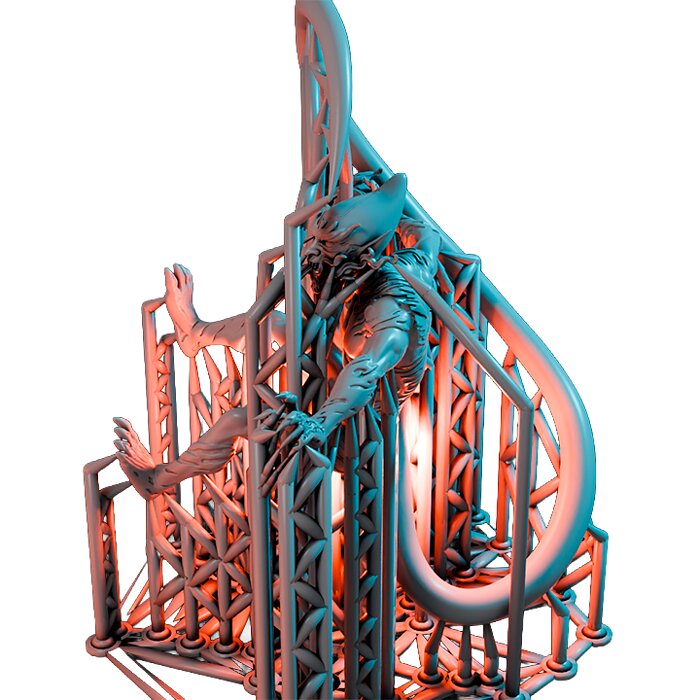 Redsymbioticelf I - Collectible Hero Figurine 3D STL Model — view 5