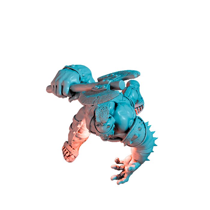 The Angry Gladiator II - Board Game Miniature STL 3D Model — view 6