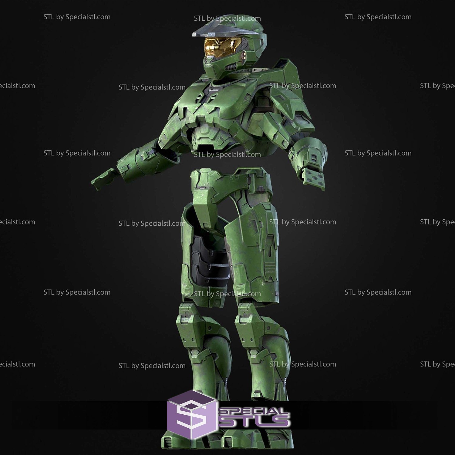 Cosplay STL Files Master Chief Mark 6 Armor 3D Model — view 2