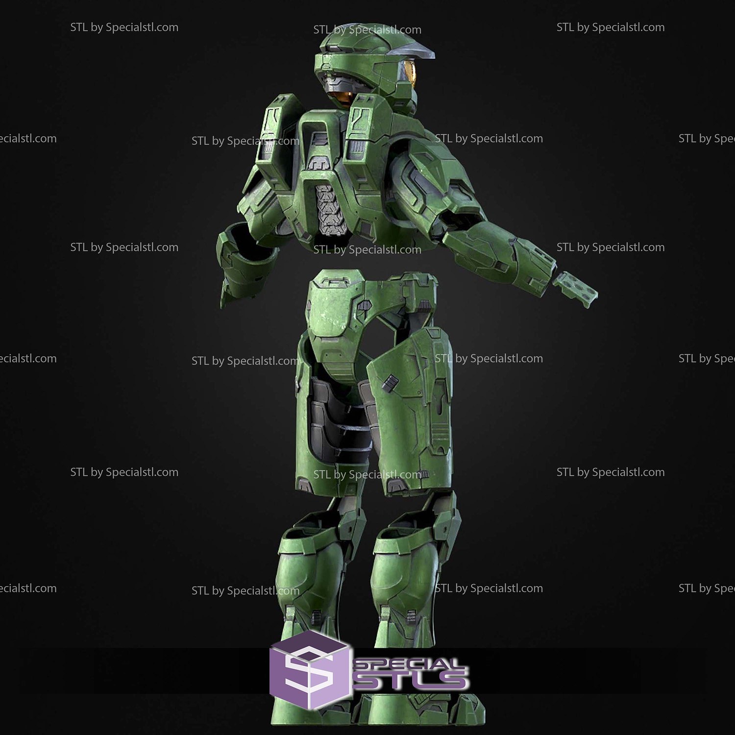 Cosplay STL Files Master Chief Mark 6 Armor 3D Model — view 6