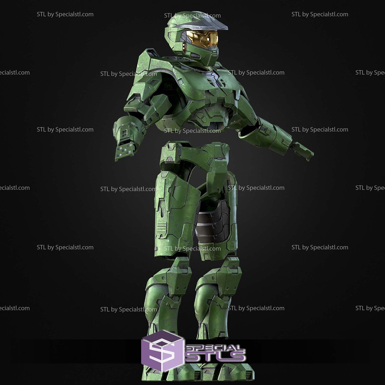 Cosplay STL Files Master Chief Mark 6 Armor 3D Model — view 8