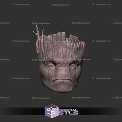 Custom Head STL Groot Normal 3D Model