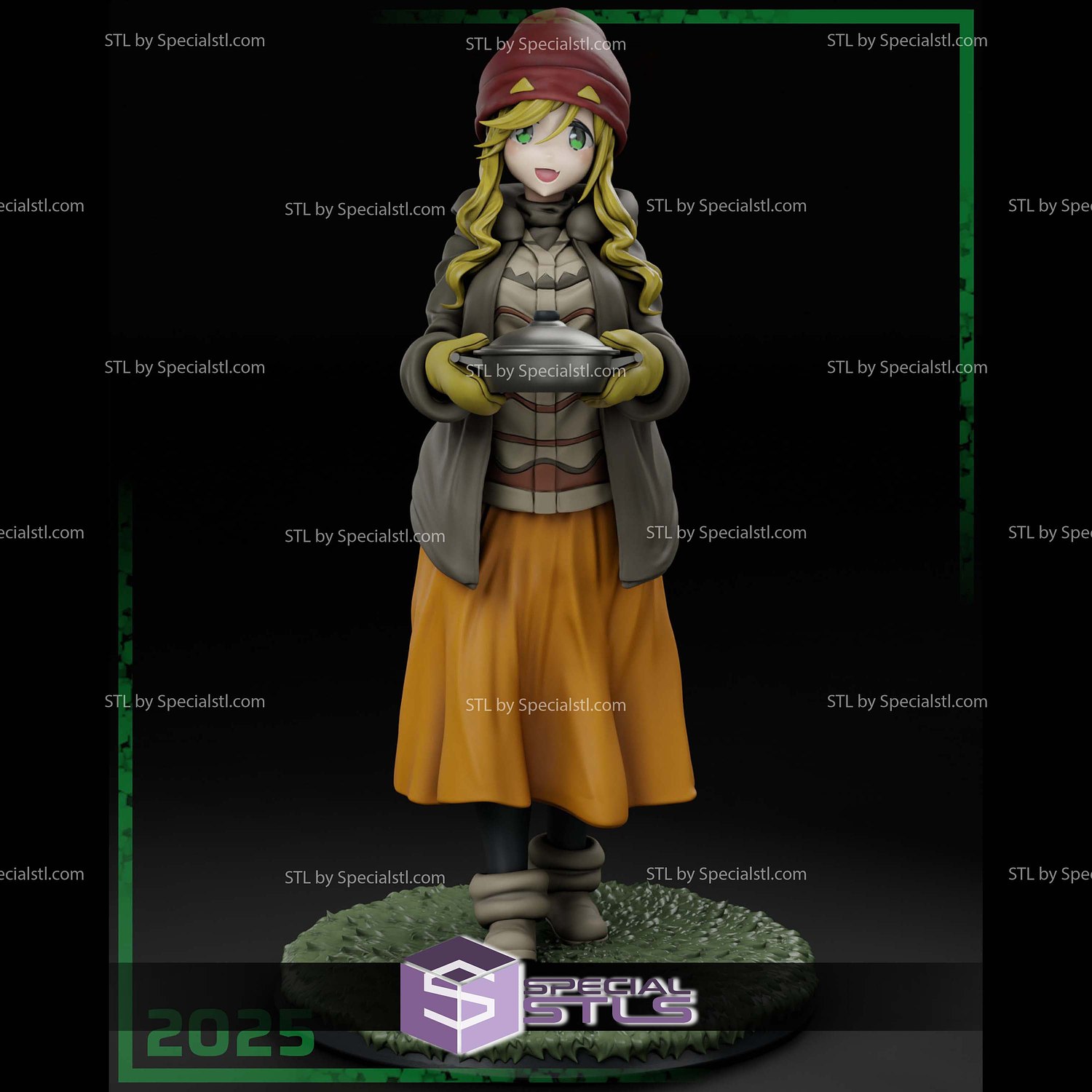 Aoi Inuyama Yuru Camp STL Files 3D Model — view 2