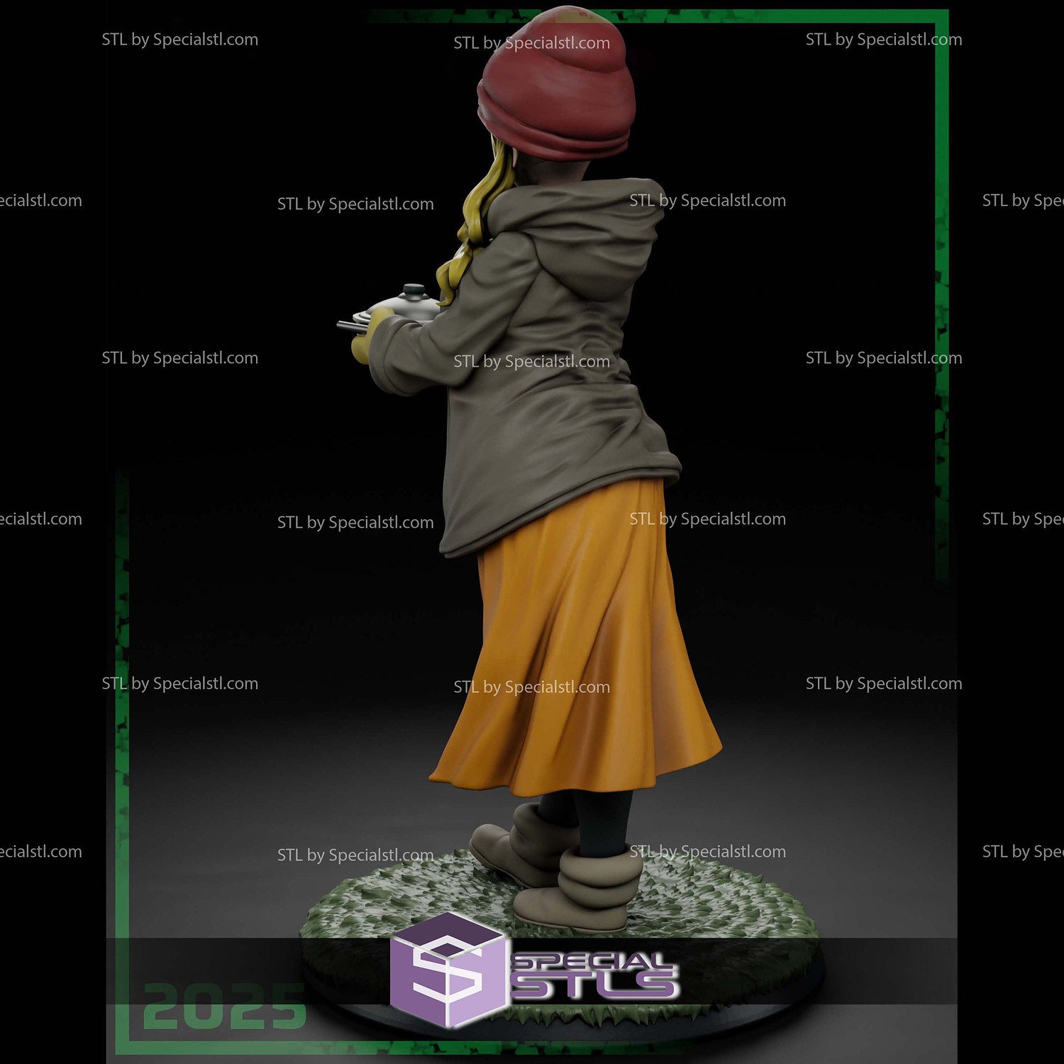 Aoi Inuyama Yuru Camp STL Files 3D Model — view 4