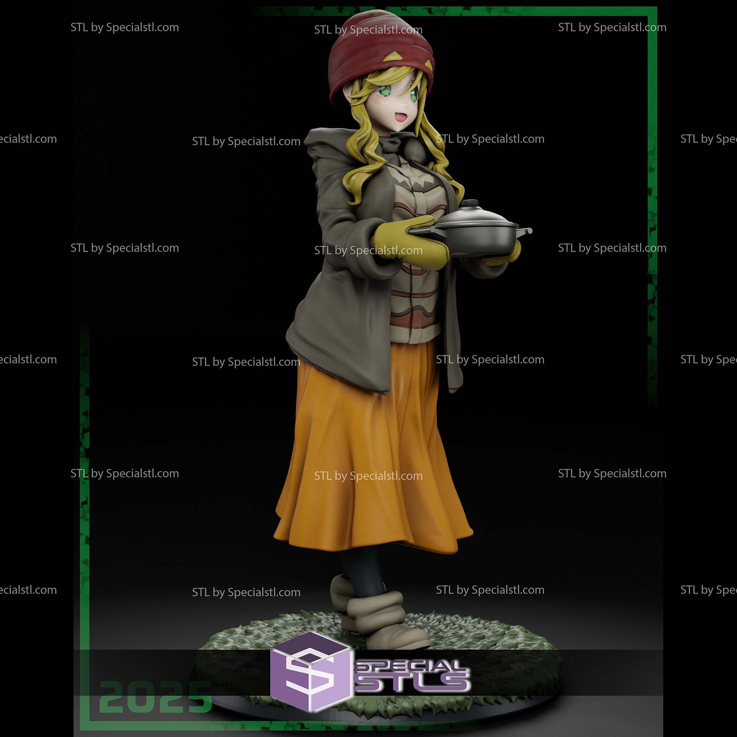 Aoi Inuyama Yuru Camp STL Files 3D Model — view 6