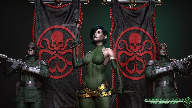 Marvel comics Viper Madame Hydra 3D OBJ Model