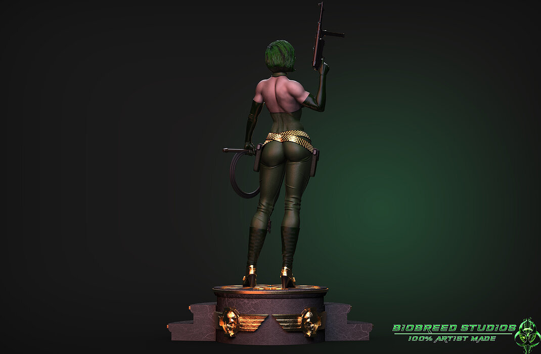 Marvel comics Viper Madame Hydra 3D OBJ Model — view 5