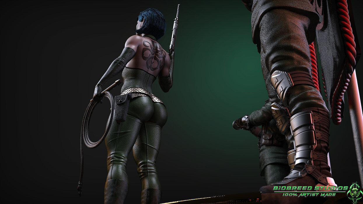 Marvel comics Viper Madame Hydra 3D OBJ Model — view 7