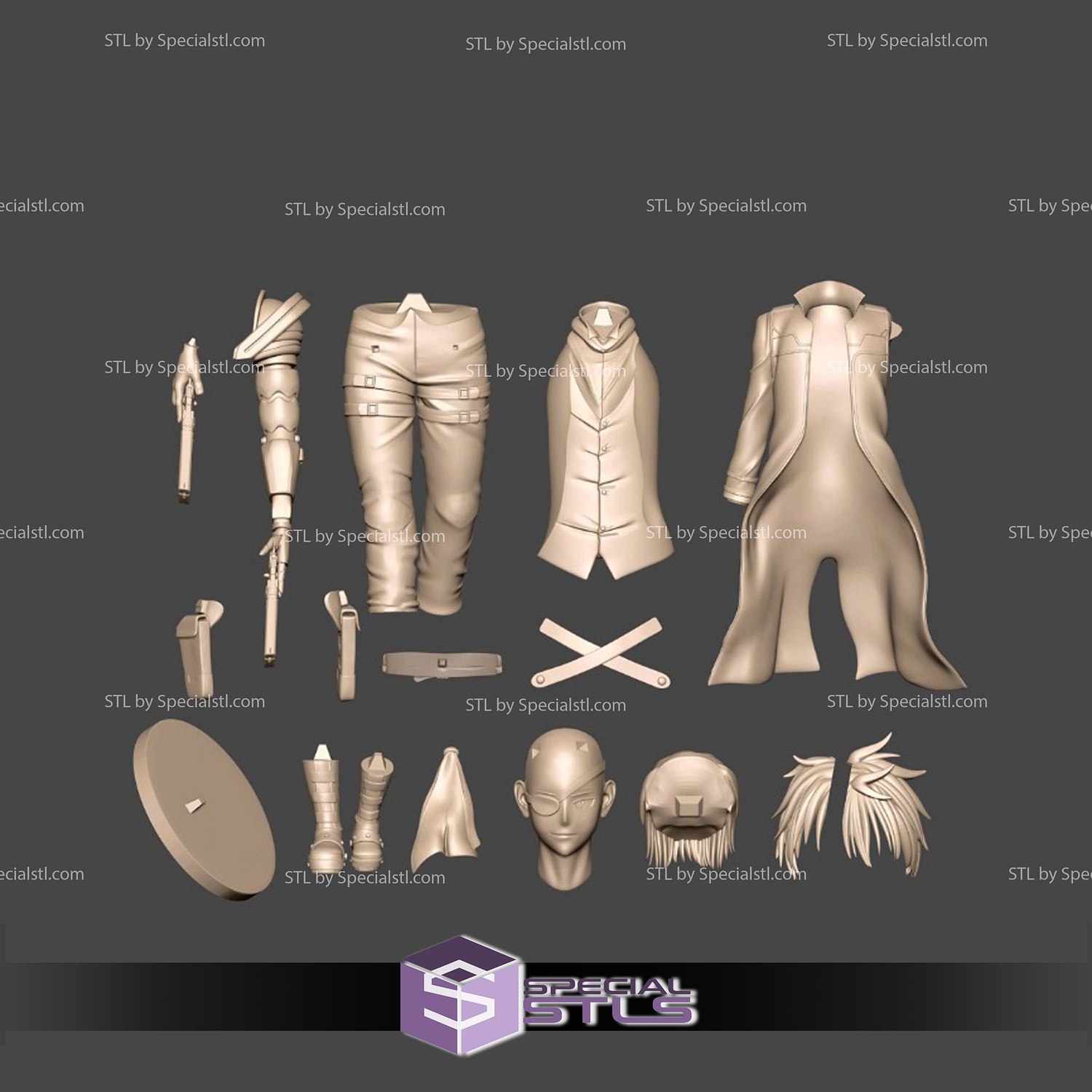 Hajime Nagumo Sculptures 3D Printing STL Model — view 3