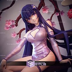Qipao Raiden Shogun Genshin Impact STL Files 3D Model