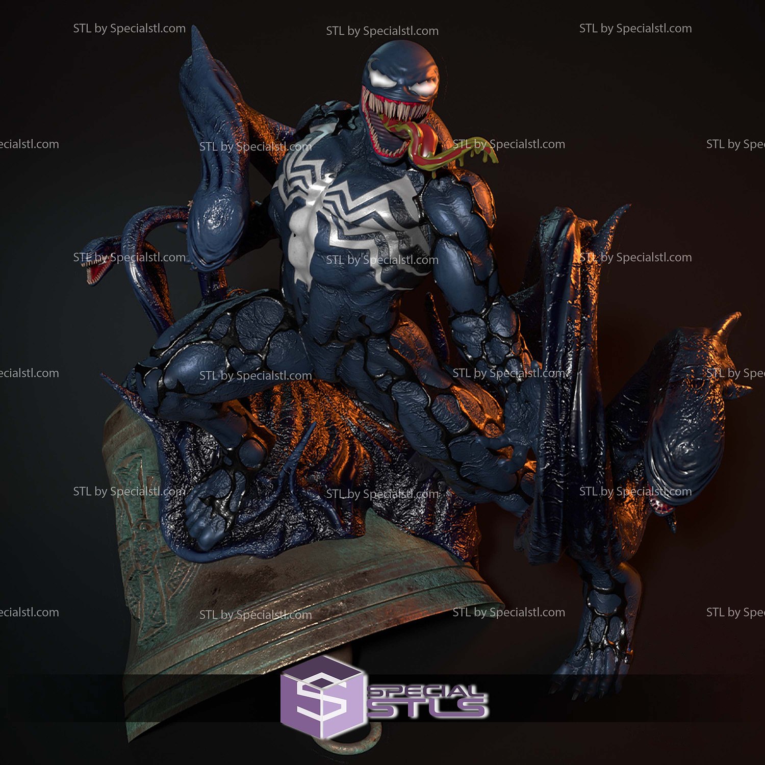 Venom Bell 3D Printer Files STL Model — view 2