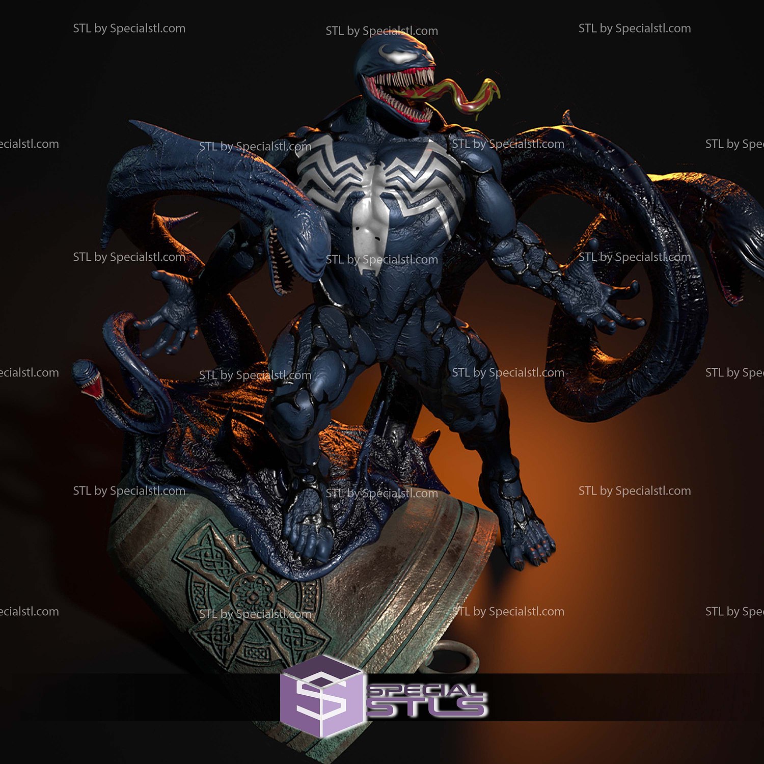 Venom Bell 3D Printer Files STL Model — view 3