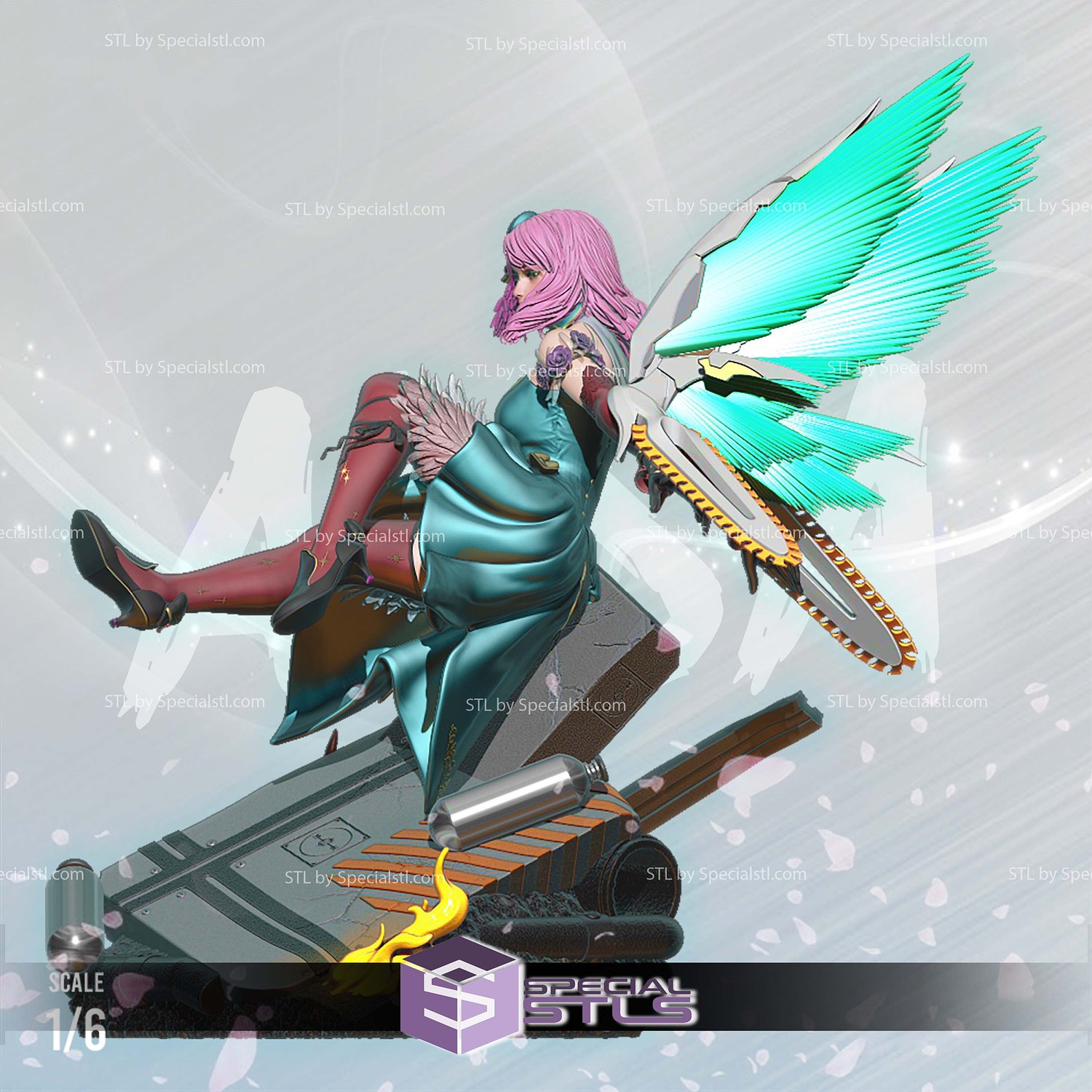 Alisa Bosconovitch Tekken 8 3D Print Files STL Model — view 3