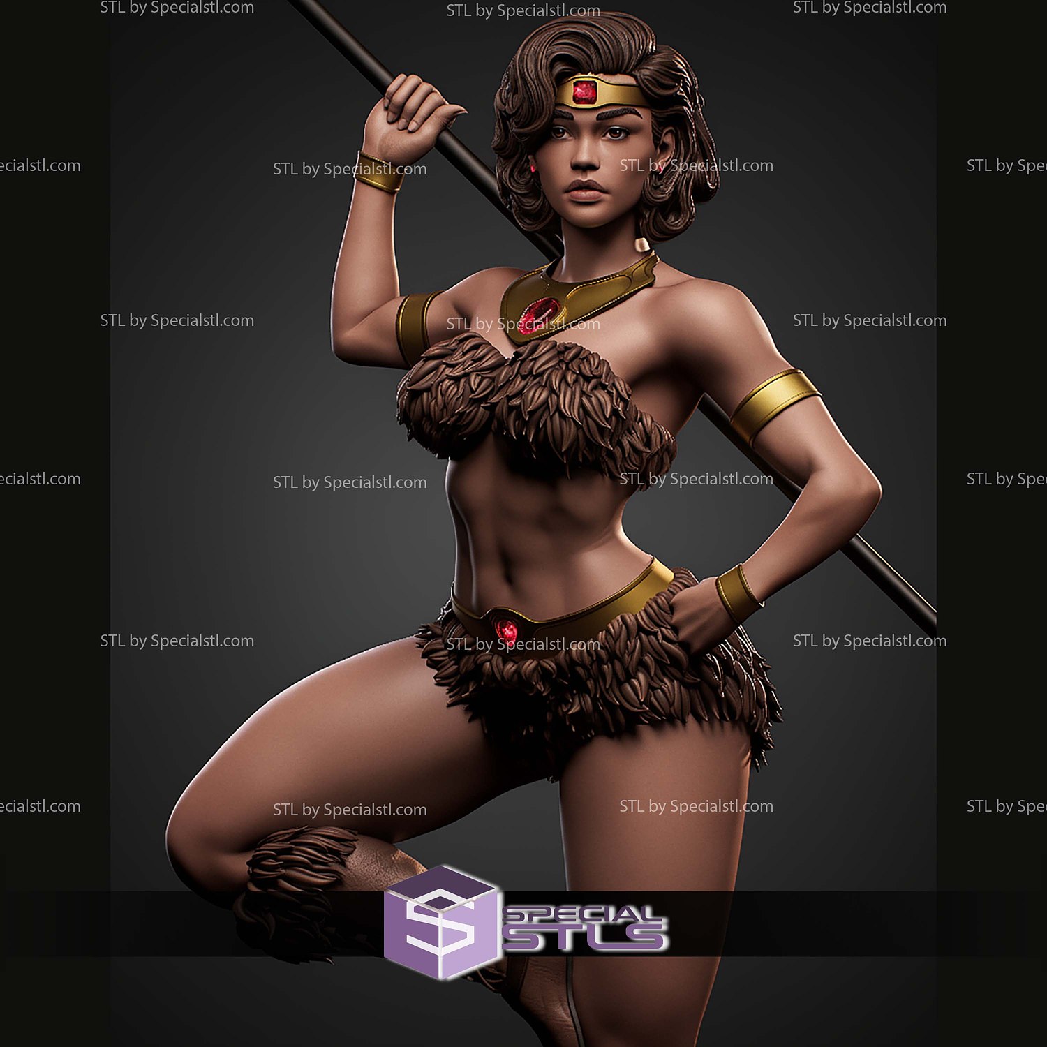 Diana The Acrobactic Dungeons And Dragons STL Files 3D Model — view 6