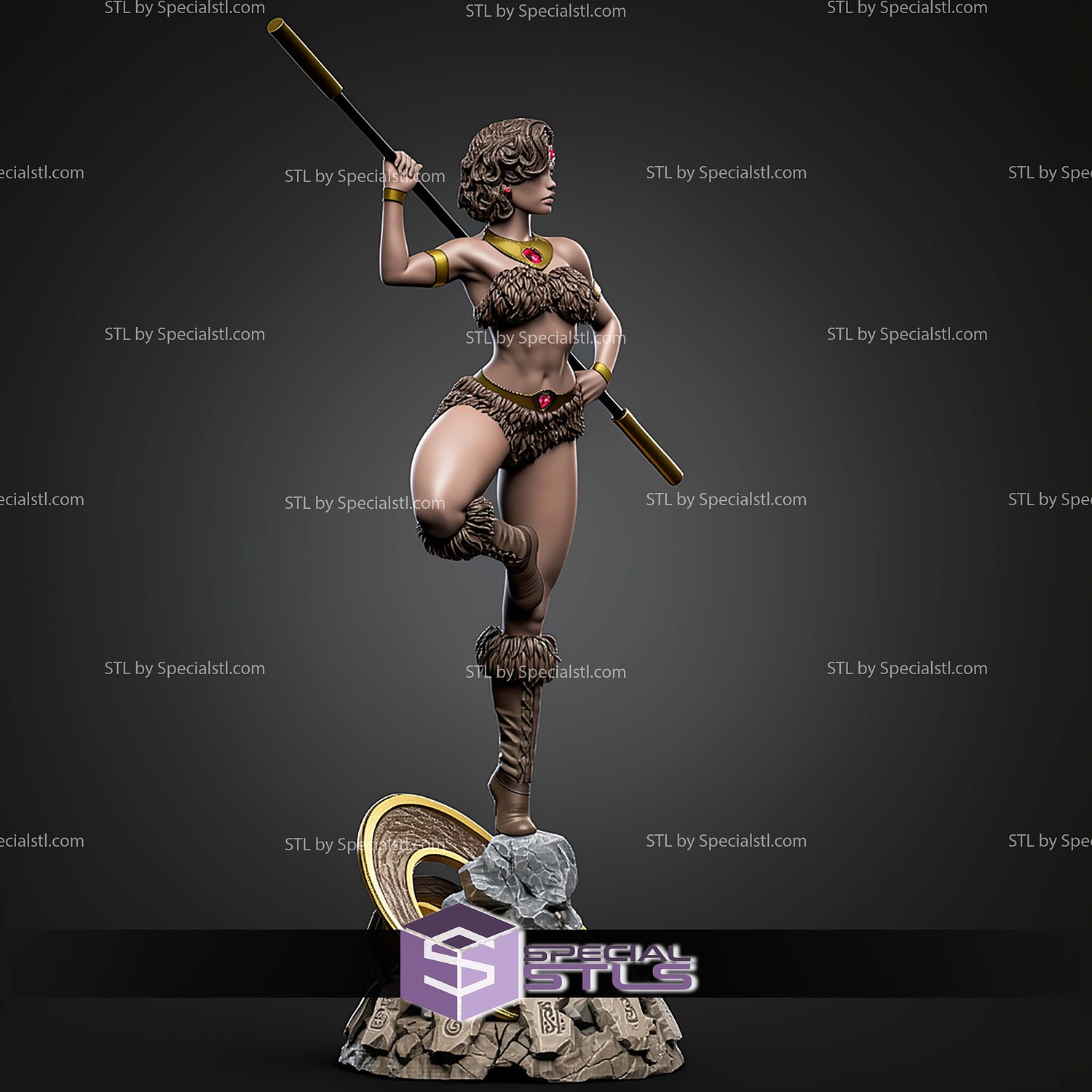 Diana The Acrobactic Dungeons And Dragons STL Files 3D Model — view 7