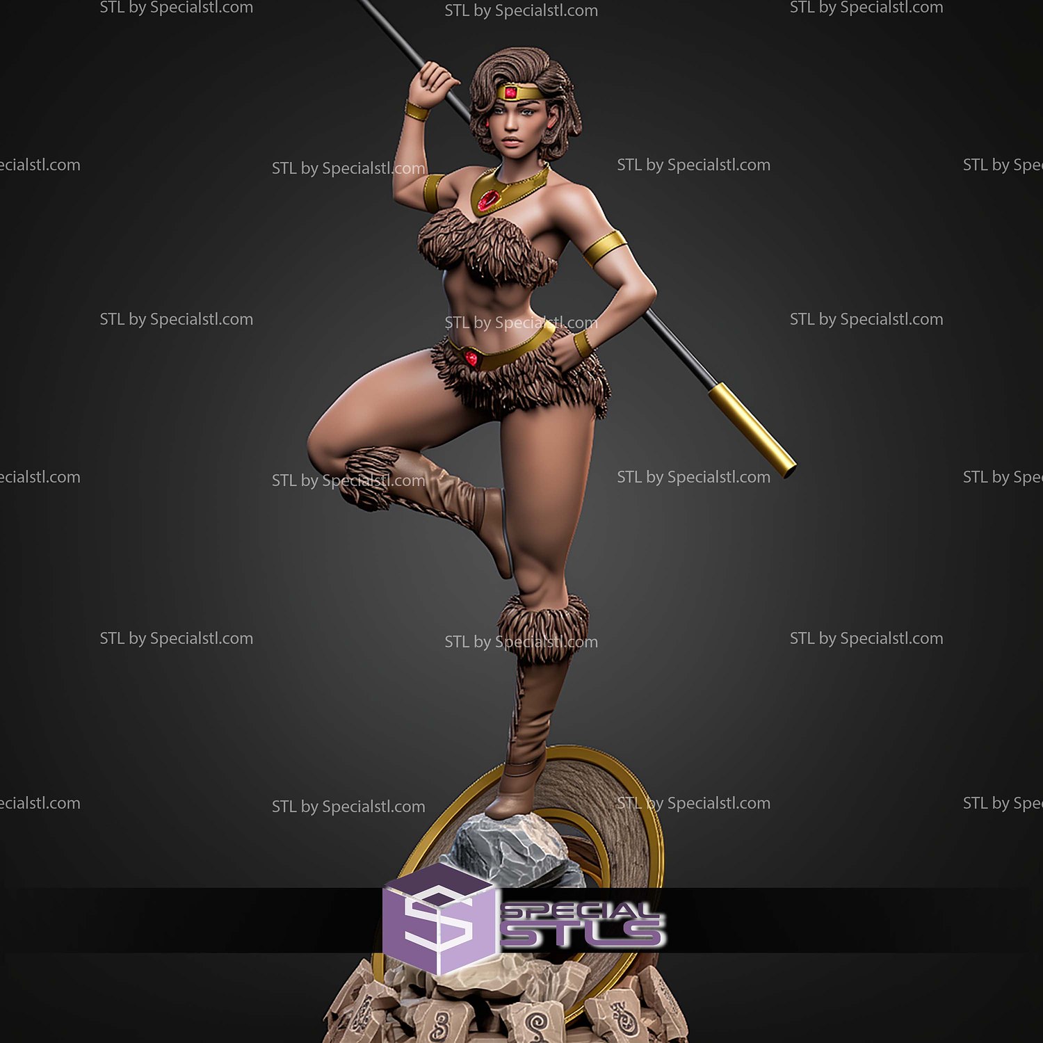 Diana The Acrobactic Dungeons And Dragons STL Files 3D Model — view 8