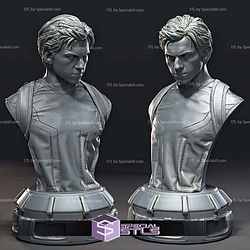 Spiderman Tom Holland Bust Digital STL Files 3D Model — view 1