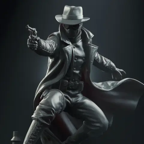Spider-Man Noir 3D Printer Files | Assembly STL Model