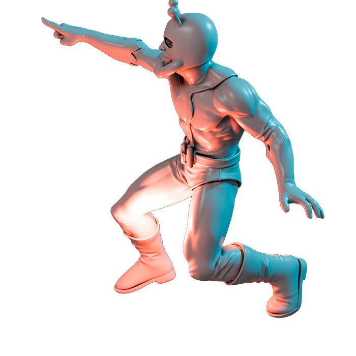 Pymsect VII - Board Game Miniature STL 3D Model — view 6
